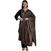 Exotic India Kani Jamawar Shawl From Amritsar with Multicolor Woven Flowers on All-Over