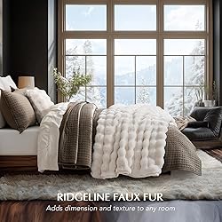 EverGrace Ultra Soft Luxury Fluffy Faux Rabbit Fur