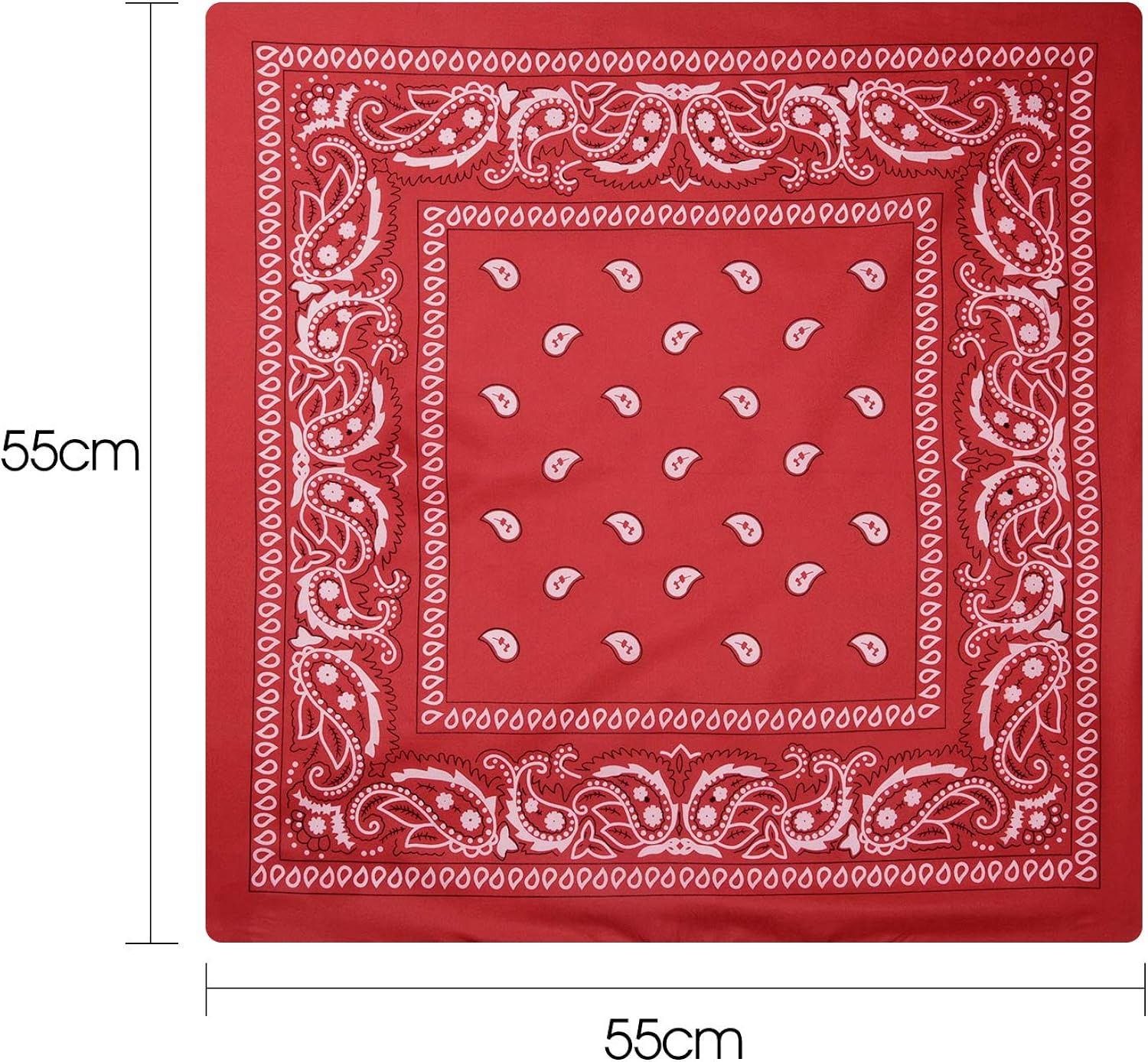 FEPITO 18pcs Paisley Bandanas Assorted Cowboy Bandanas Unisex Novelty Print Head Wrap Scarf Wristband for Adults and Kids (3 Colors): Clothing