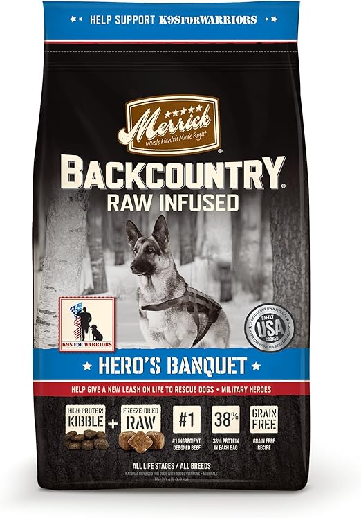 merrick backcountry raw infused hero's banquet