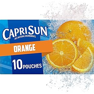 Capri Sun Orange Flavored Juice Drink Blend, 10 ct - Pouches, 60.0 fl oz Box