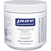 Pure Encapsulations L-Glutamine Powder - Supplement for Immune and Digestive Support, Gut Health and Lining, Metabolism, and Muscle Support* - with Pure Free-Form L-Glutamine - 8 Ounces