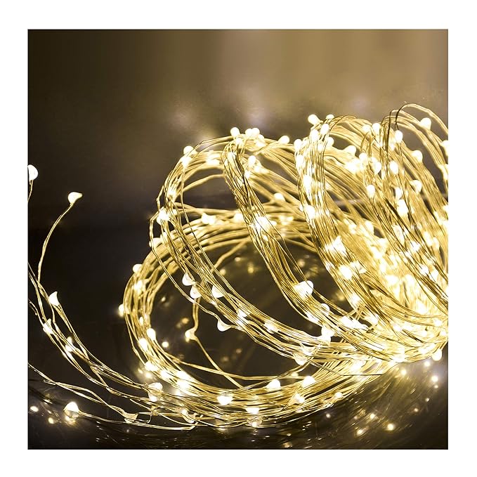 Dadeldo Living & Lifestyle LED 1000 Lichterbündel Kette In-Outdoor Warmweiss (1000 LED)