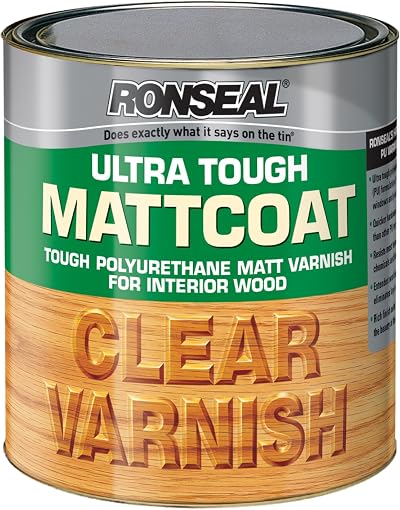 Ronseal Ultra Tough Internal Clear Mattcoat Varnish 250ml