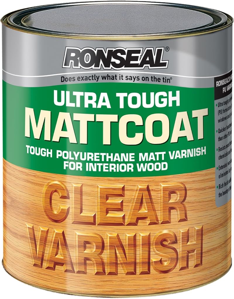 Ronseal Ultra Tough Internal Clear Mattcoat Varnish 250ml