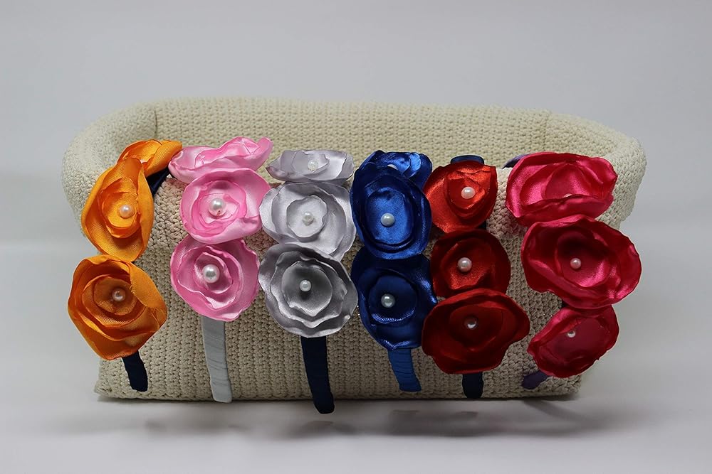 Prodotti Handmade Infanzia Cerchietto per capelli bambina con fiore in