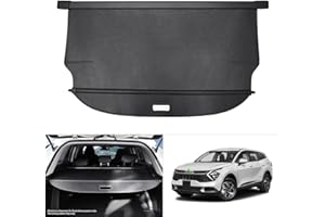 Automiim Compatible with Cargo Cover Kia Sportage 2023 2024 Trunk Cover Retractable Security Shield Shade Carbon Fiber Texture Waterproof No Gap