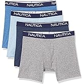 Nautica Men's 4 Pack Heather Stretch Boxer Briefs