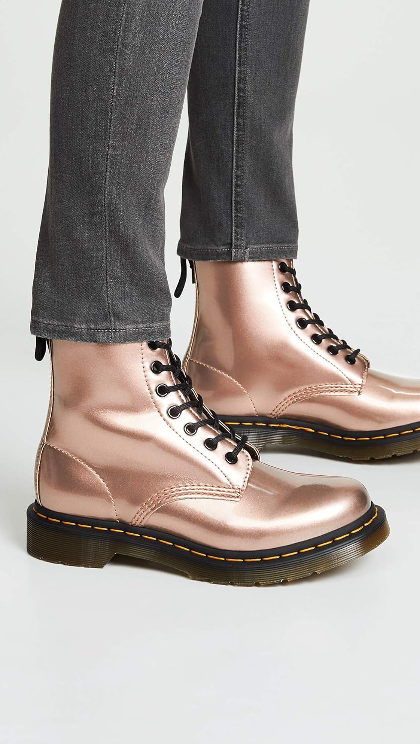 rose gold dr martens