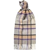 Glen Isla 100% Cashmere Scarf Classic Plaid Brushed - Made In Scotland