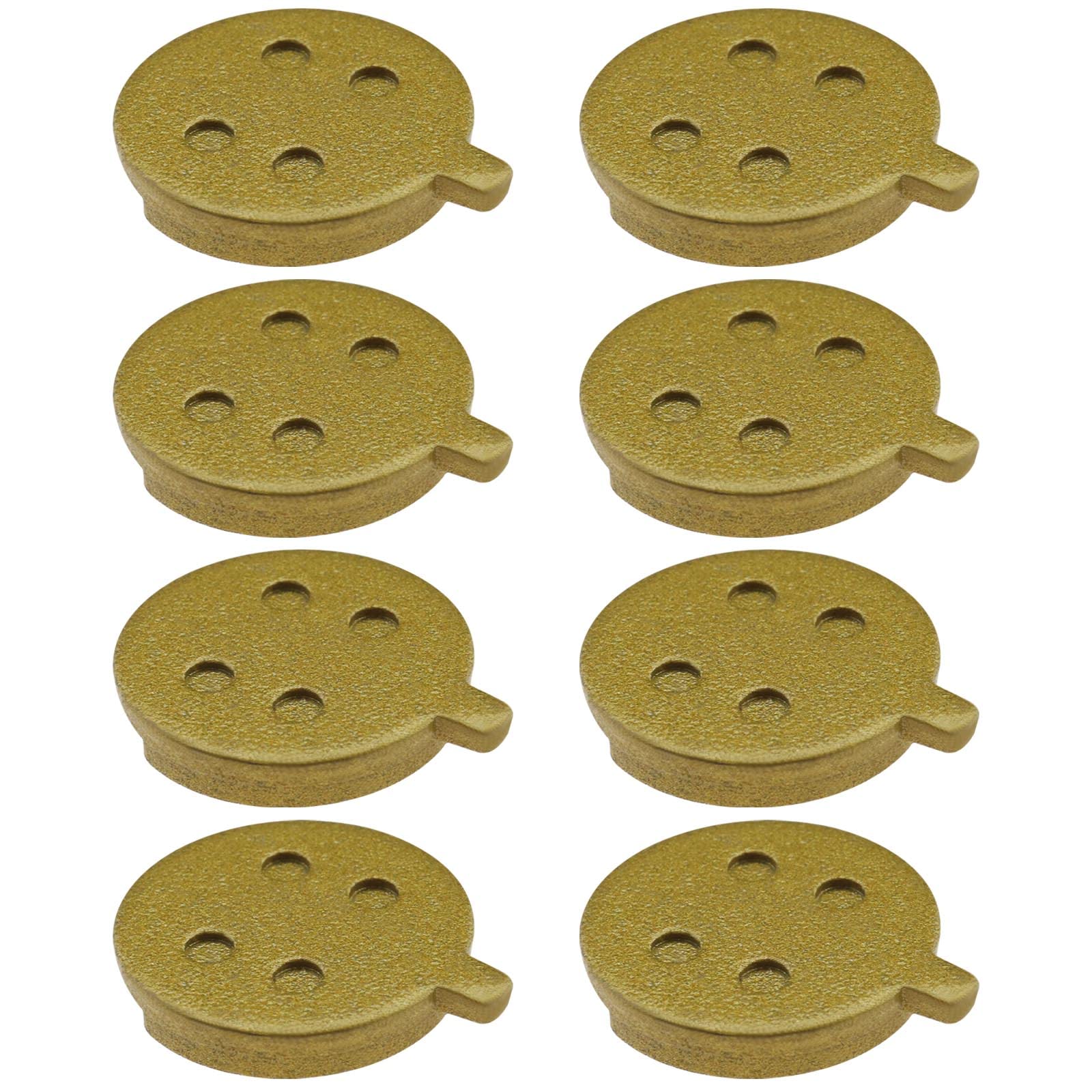 The Lord of the Tools 4 Pairs Electric Scooter Disc Brake Pad Replacement Wear Resistant Round Disc Brake Pad Bike Brake Pads Sport Supplies 25x21mm