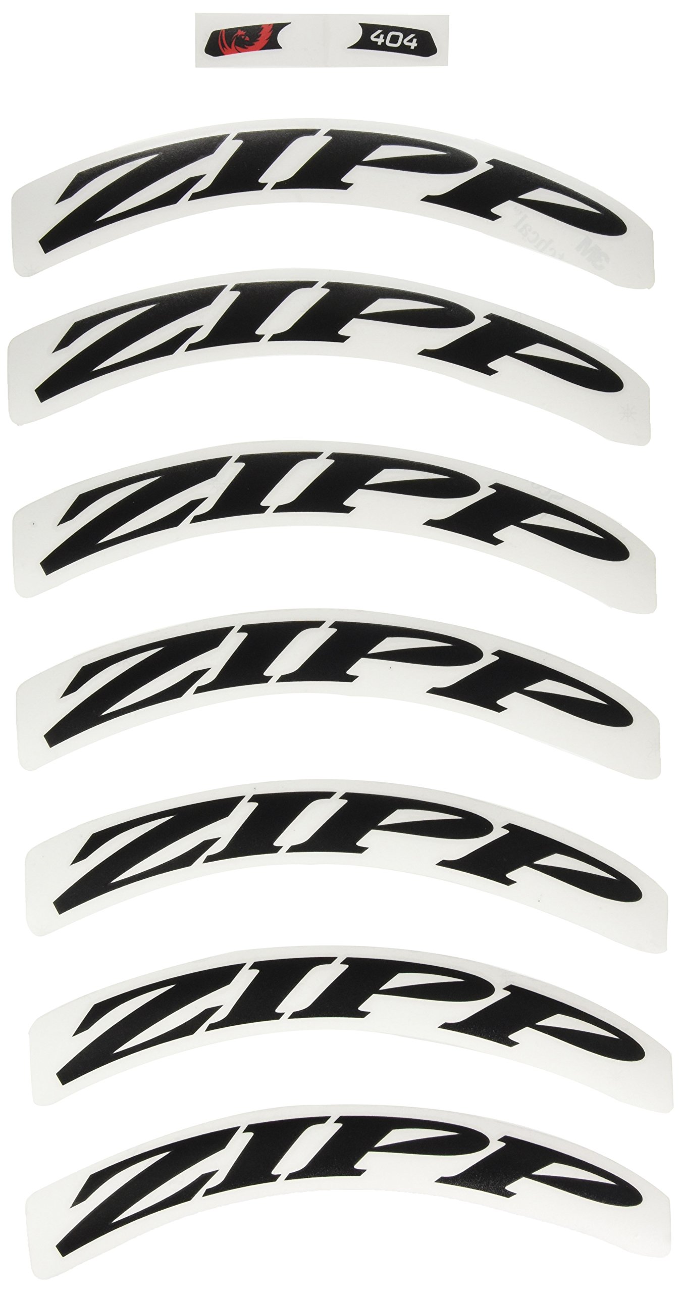 Zipp 404 Matte Black/No Border Logo 700 C 1 X Wheel Decal Set - Black
