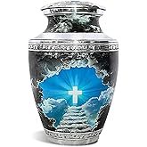 Stairway to Heaven Cremation Urn for Human Ashes, Urns for Ashes Funeral, Memorial, and Burial Urns for Adult Male and Female, Large Size up to 100Kg/220 Lbs