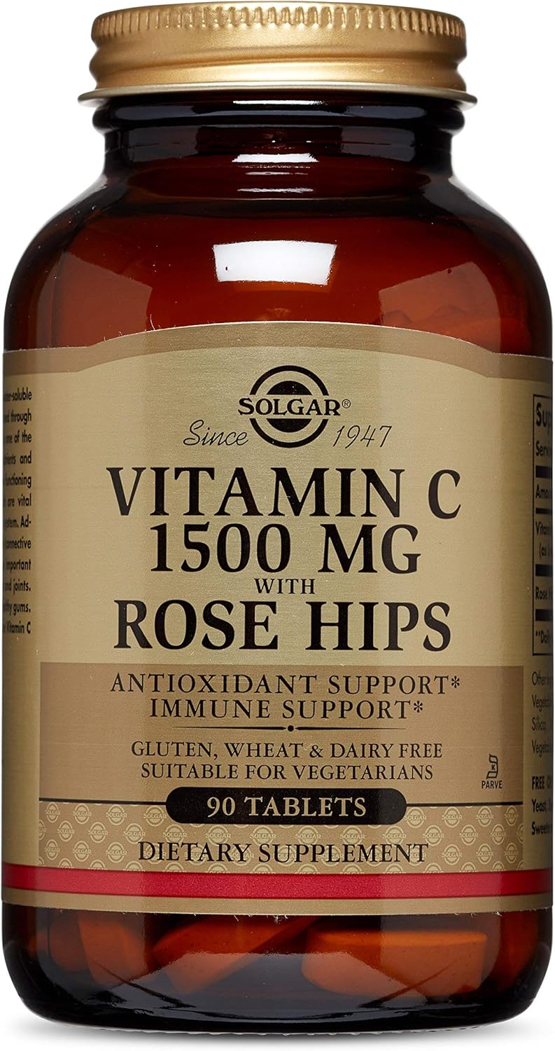 Solgar Vitamin C 1500 Mg, With Rose Hips 90 Tablets Buy Online at Best