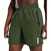 COOFANDY Men's Athletic Running Shorts Quick Dry 7" Workout Gym Short Lightweight Active Sport Short for Tennis Hiking