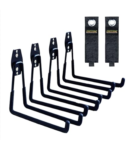 Yisunnan Storage Double Hooks Garage Space Saver Organizer Utility