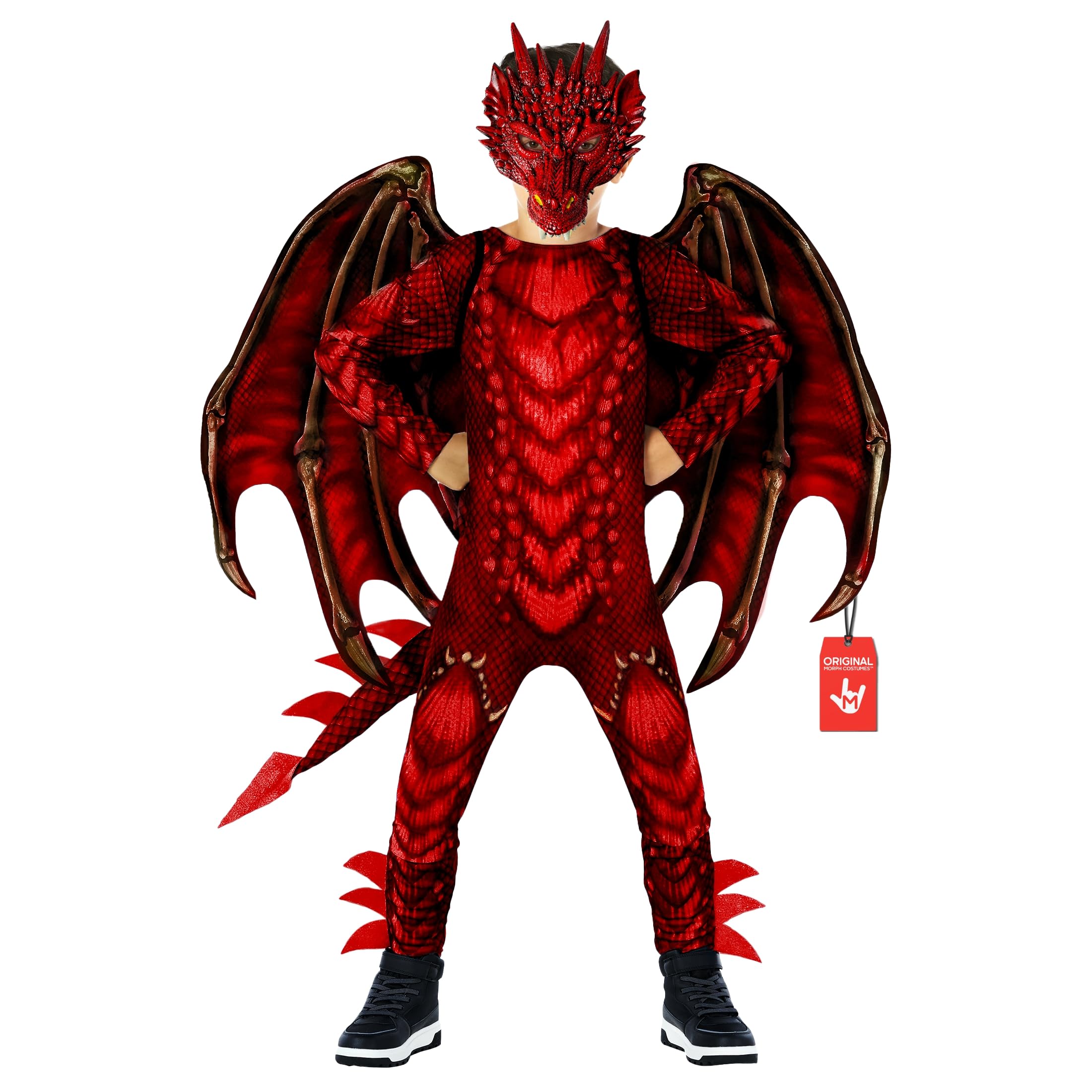 Morph Red Dragon Costume Kids, Dragon Costume Boys, Dragons Halloween Costumes, Halloween Costumes For Kids, Medium