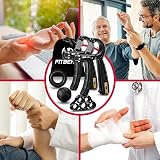 FitBeast Hand Grip Strengthener 5 Pack Adjustable Resistance Kit Black view 5