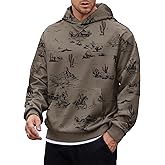 Herberton Men's Camo Hoodie Forest Print Midweight Soft Casual Hooded Pullover with Pocket (S-XXL)