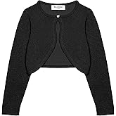 BOLEROSE Girls Long Sleeve Sparkle Cardigan Childrens Kids Bolero Shrug