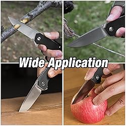 FLISSA Pocket Knife, Folding Tactical Knife with