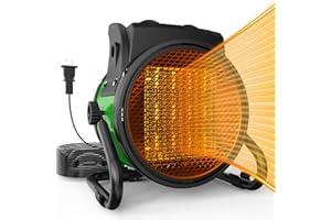 AOBMAXET Outdoor Heaters for Patio - Portable Electric Heater with 2S Fast Heating, Overheat Protection, Patio Heaters for Outdoor, Greenhouse, Room, Garage, Tent, Indoor Use