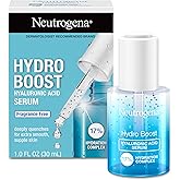 Neutrogena Hydro Boost Hyaluronic Acid Serum for Face & Neck, Lightweight Daily Hydrating Serum with Hyaluronic Acid for Dry Skin, Oil-Free, Non-Comedogenic, Fragrance-Free, 1 fl. oz