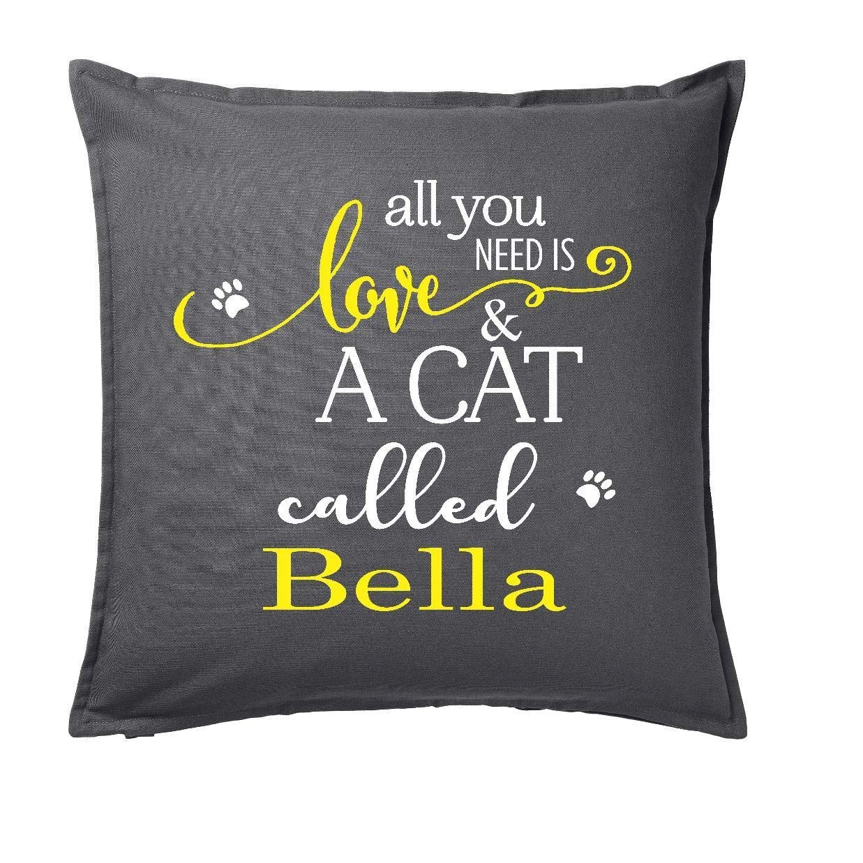 Personalised Cushion Cover for Cat Lovers Amazon.co.uk Handmade