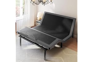 Sweetcrispy Full Adjustable Bed Frame, Ergonomic Electric Bed Base with Wireless Remote and 2 USB Ports, Head and Foot Incline, Zero Gravity Bed, Anti-Snore, Easy Assembly