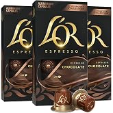 L'OR Espresso Capsules, 30 Count Chocolate, Single-Serve Aluminum Coffee Capsules Compatible with the L'OR BARISTA System &amp; *Nespresso Original Machines