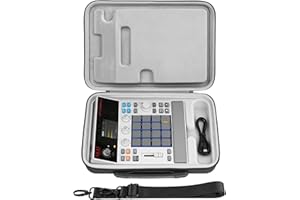 Geekria Hard Shell Travel Case Compatible with Akai Professional MPC Sample Portable Groovebox, Audio Sampler Carrying Bag (D