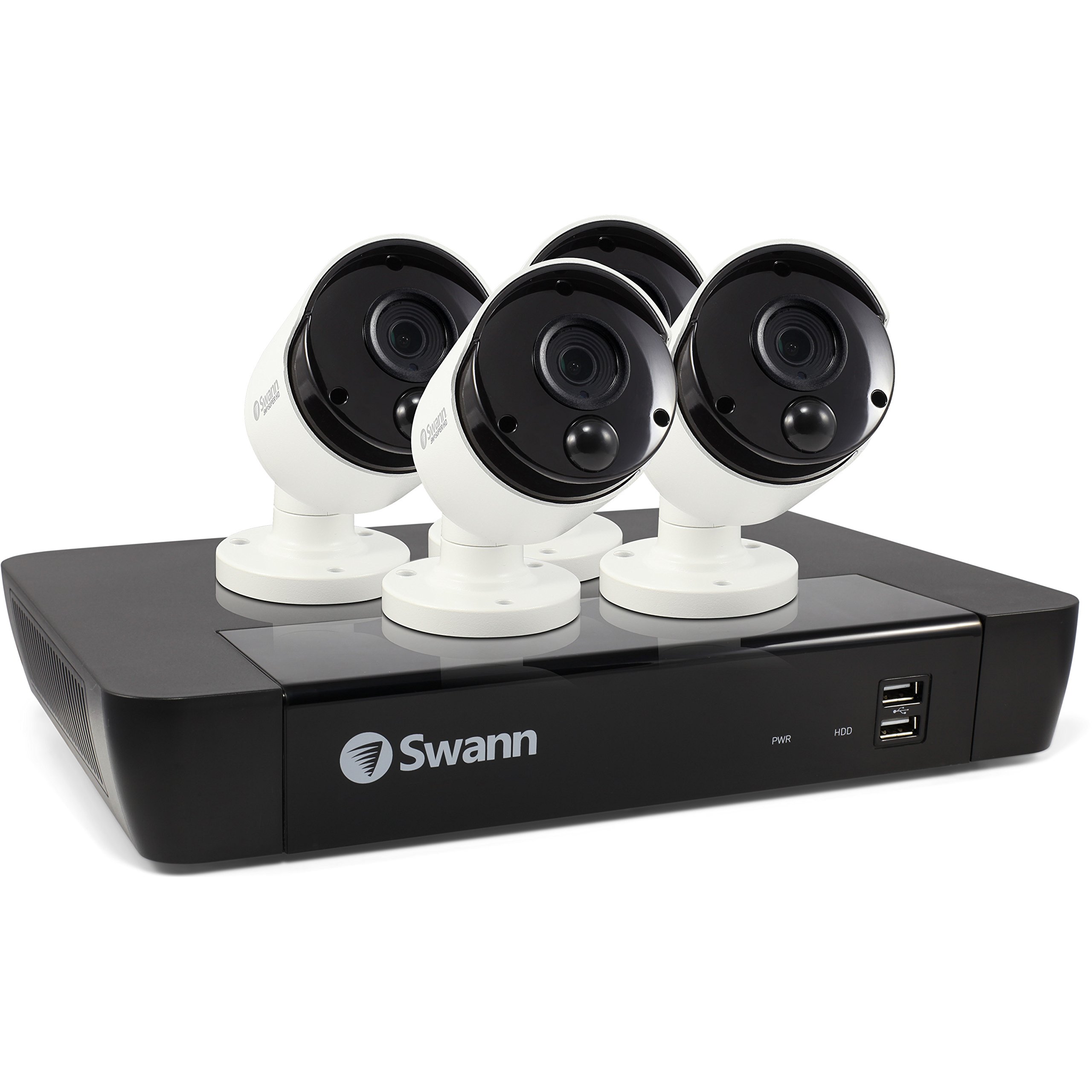 Swann CCTV System - 8 Channel 5MP NVR with 4 x 5MP Thermal Sensing Cameras & 2TB HDD