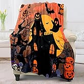 Cute Halloween Blankets for Kids/Adults, Spooky Blanket for Boy/Girls/Toddler, Throw Blanket for Couch 40