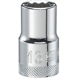 DEWALT Stecknuss 13mm 1/2" Antrieb – 6-fach Profil, Chrom-Vanadium – Für Präzises Arbeiten