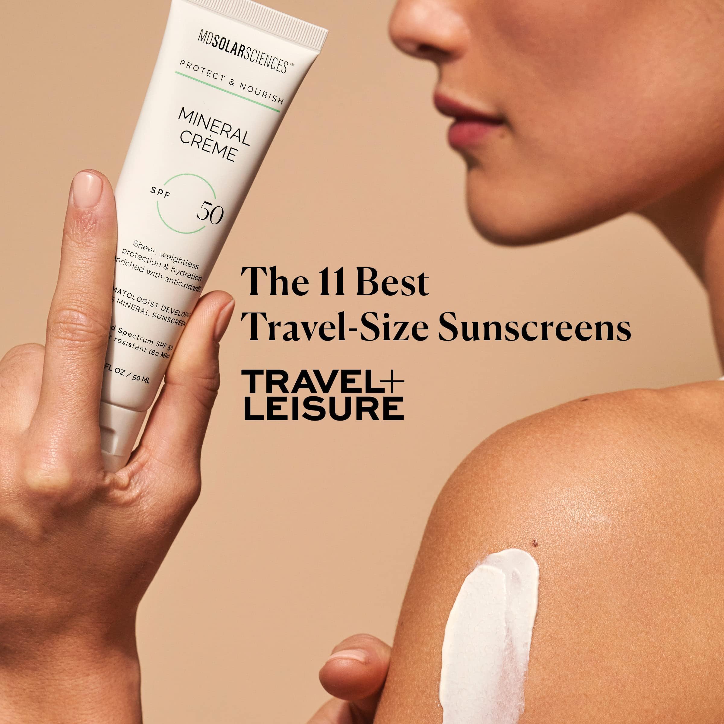 MDSolarSciences Mineral Crème SPF 50 Sunscreen for Face – Water-Resistant, Broad Spectrum UV Protection – Blendable Micronized Zinc Oxide – Smooth, Natural Matte Finish