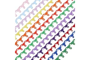 GLOBLELAND 60 Yards Elastic Braid Trim with Button Loops, 12 Colors Gimp Sewing Fringe Ribbon, Dress Zipper Extender for Wedd