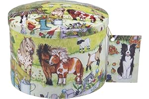 Gardiners of Scotland Handmade Fudge 200g Round Tin, Fun on the Farm Dairy Cream Cream Fudge