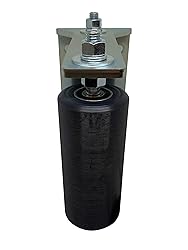 Slide Gate Guide Roller 6" Black L Rear Post