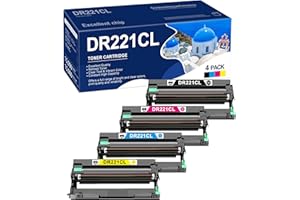 DR221CL DR-221CL Drum Unit 4 Pack Replacement for Brother DR221CL Drum Use with MFC-9130CW MFC-9330CDW MFC-9340CDW HL-3170CDW