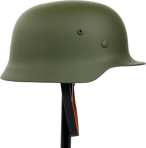 Yaekoo WW2 German Elite Wh Army M35 M1935 Steel Helmet Stahlhelm Green