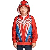 Marvel Spider-Man 2 Miles Morales Venom Boys Full Zip Up Hoodie for Big Kids (Size: 8-20)