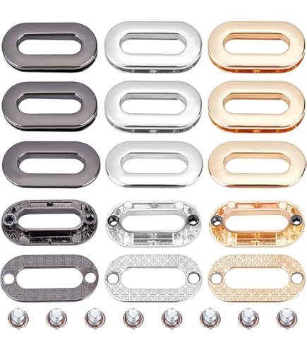 Ojales Ovalados Con Arandela, 10 * 3 (interior) Mm De Cobre