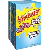 Starburst Fruit Punch Singles To Go Sugar Free Drink Mix - Pack of 3 Boxes | 6 Servings Each, 18 Total Servings - Fruit Punch Sugar Free Water Flavoring Packets, Powdered Drink Mix - Just Add Water
