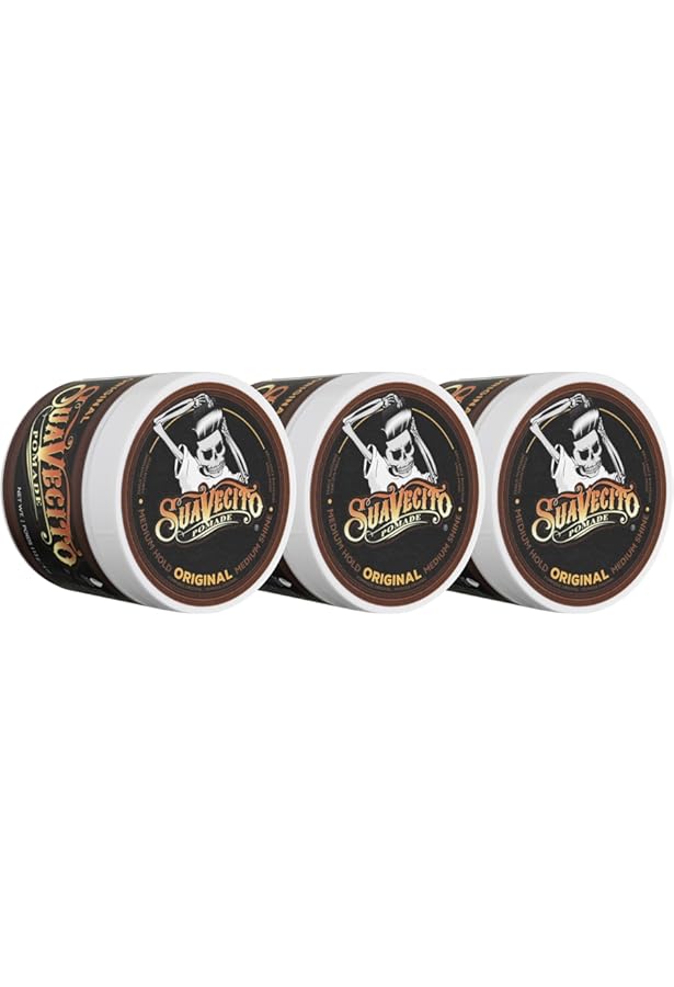 Suavecito Pomade Firm Hold 3個セット Amazon.com: Suavecito Pomade Firme (Strong) Hold 4 oz, 3 Pack