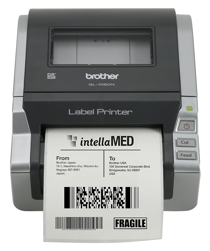 Brother Network Ready 4" Wide Label Printer (QL1060N) Amazon.ca Office Products
