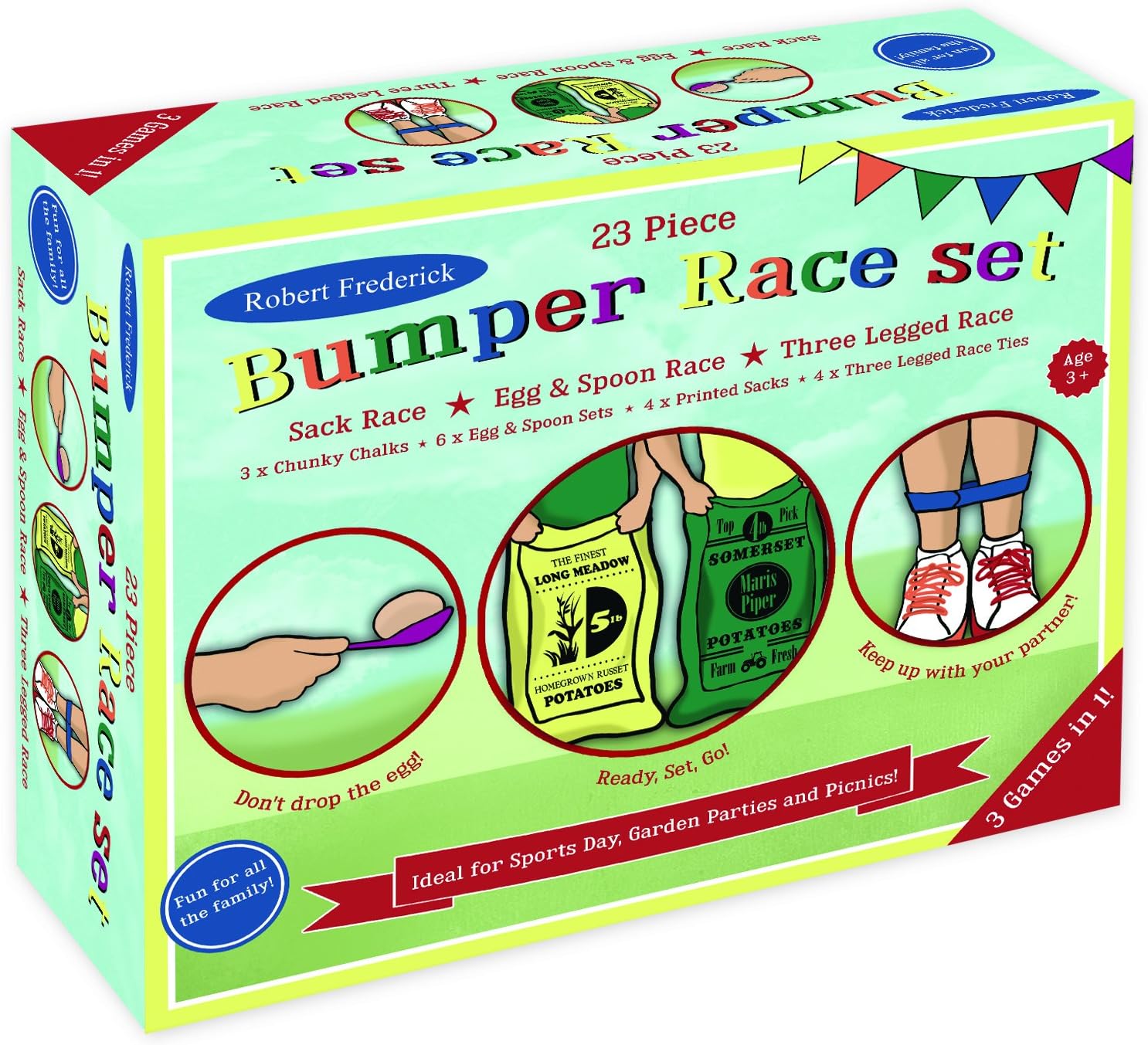 Robert Frederick Sports Day Games -Bumper Race Set, Assorted, 30 x 10 x 4 cm