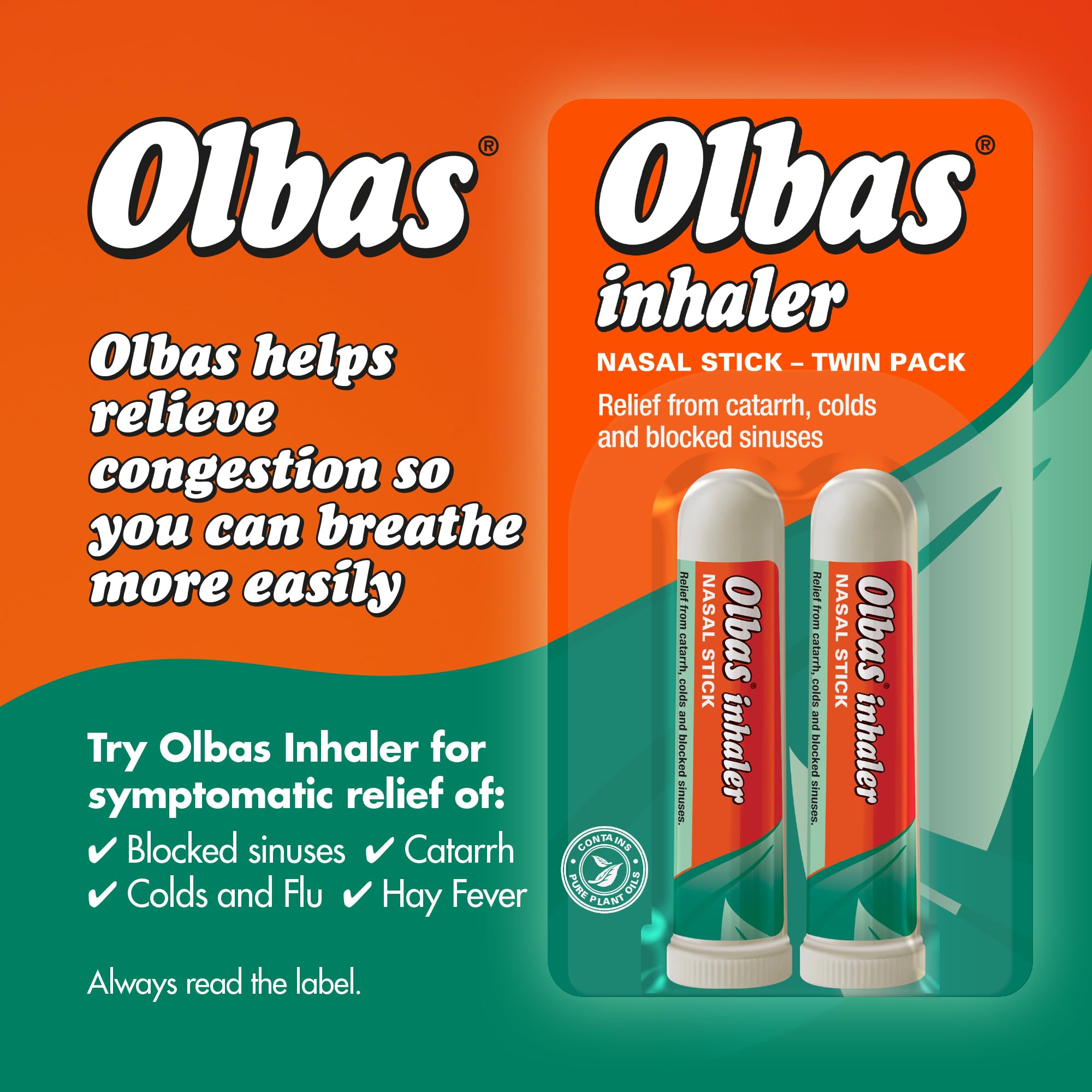 Olbas Twin Inhaler (2x695mg)