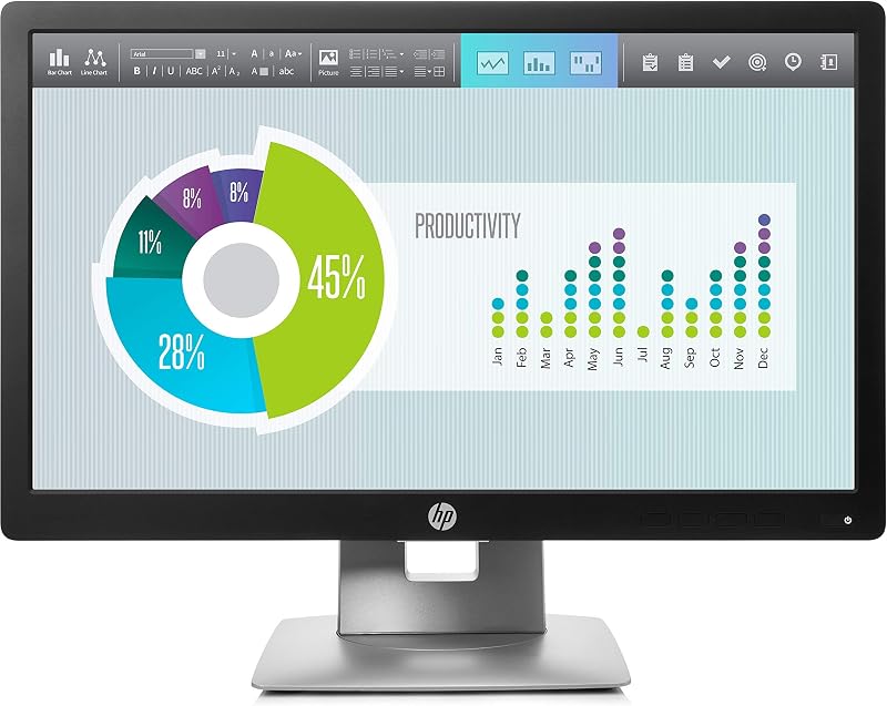 HP EliteDisplay E202 20-inch Monitor - 3 Year Limited Warranty