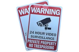 Private Property No Trespassing Signs – Bold, Durable & Weatherproof – Highly Visible Outdoor Warning Signs for Home, Farm, a