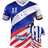 Fury Honduras USA Flag Mix Soccer Jersey - Honduras Shirt - Unisex Camiseta de Futbol